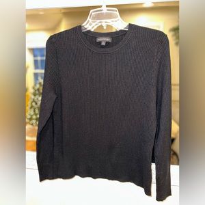 Banana Republic Ribbed Fitted Sweater - Black - XL